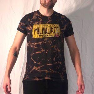Bleached Milwaukee Brew City Large T-Shirt